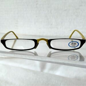ICU Chartreuse and Black Slim Readers, 2.50 Strength, never worn.